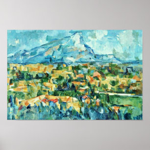 Mont Sainte-Victoire van Paul Cézanne (beste kwali Poster