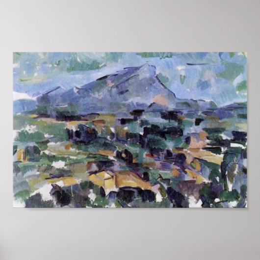 Mont Sainte-Victoire van Paul Cézanne (beste kwali Poster (Voorkant)