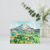 Mont Sainte-Victoire van Paul Cezanne Briefkaart (Staand voorkant)