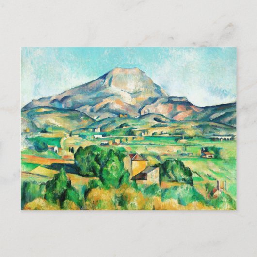 Mont Sainte-Victoire van Paul Cezanne Briefkaart (Voorkant)