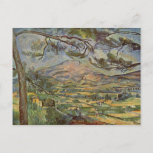Mont Sainte-Victoire van Paul Cézanne Briefkaart
