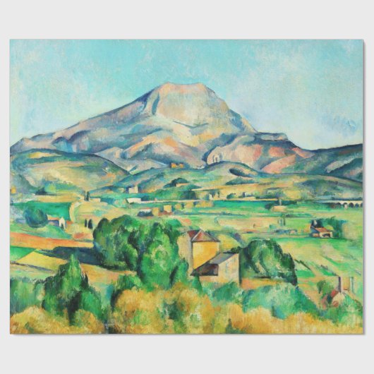 Mont Sainte-Victoire van Paul Cezanne Cadeaupapier (Vlak)