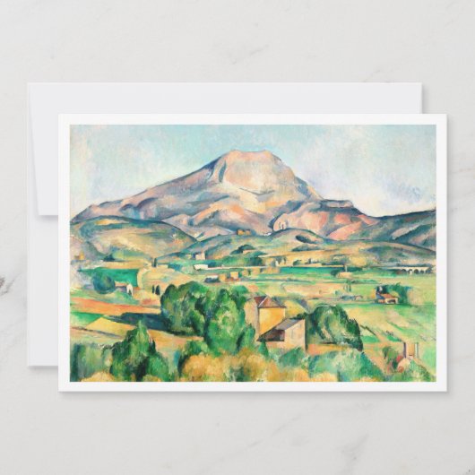 Mont Sainte-Victoire van Paul Cézanne Kaart (Voorkant)