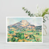 Mont Sainte-Victoire van Paul Cézanne Kaart (Staand voorkant)