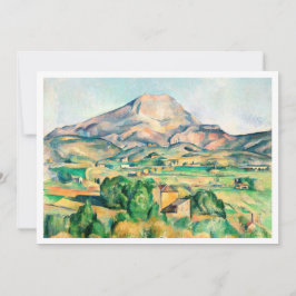 Mont Sainte-Victoire van Paul Cézanne Kaart