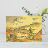 Mont Sainte Victoire van Paul Cezanne,  kunst (Staand voorkant)