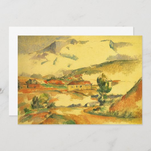 Mont Sainte Victoire van Paul Cezanne,  kunst (Voorkant / Achterkant)