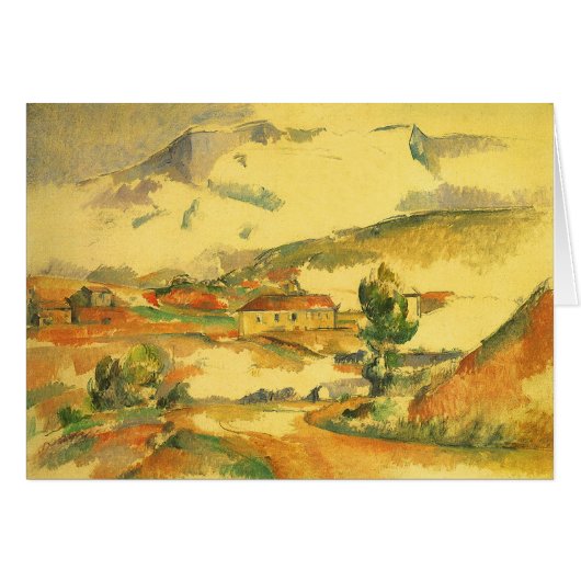 Mont Sainte Victoire van Paul Cezanne, kunst (Voorkant Horizontaal)
