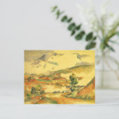 Mont Sainte Victoire van Paul Cezanne,  kunst Briefkaart (Staand voorkant)