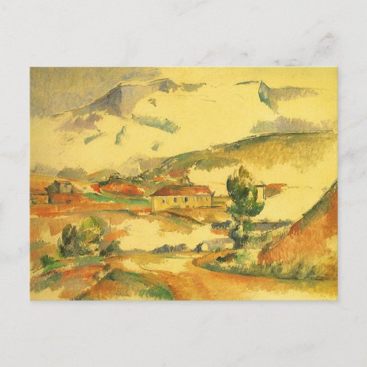 Mont Sainte Victoire van Paul Cezanne,  kunst Briefkaart (Voorkant)