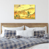 Mont Sainte Victoire van Paul Cezanne,  kunst Canvas Afdruk (Insitu (Slaapkamer))