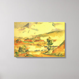Mont Sainte Victoire van Paul Cezanne,  kunst Canvas Afdruk