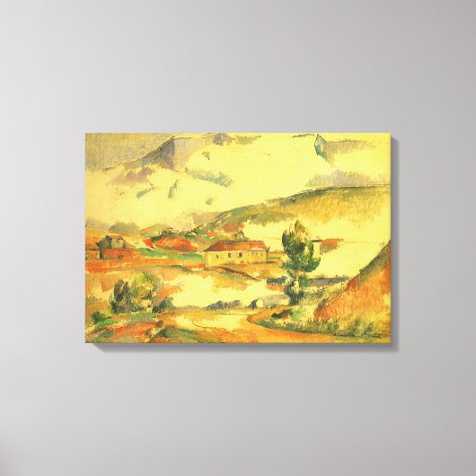 Mont Sainte Victoire van Paul Cezanne,  kunst Canvas Afdruk (Voorkant)