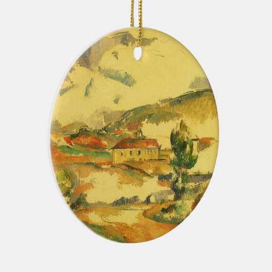 Mont Sainte Victoire van Paul Cezanne,  kunst Keramisch Ornament (Rechts)