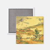 Mont Sainte Victoire van Paul Cezanne, kunst Magneet (Voorkant / Achterkant)