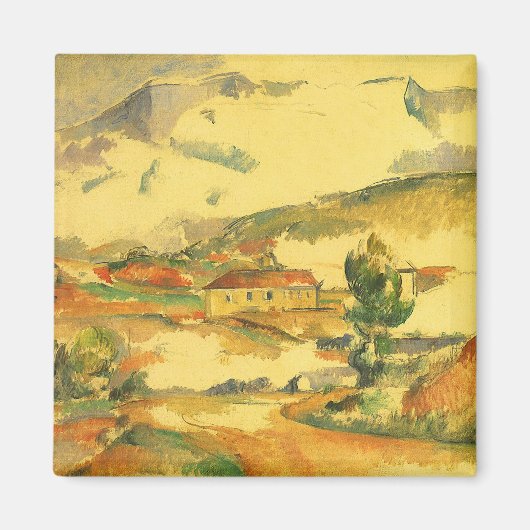 Mont Sainte Victoire van Paul Cezanne, kunst Magneet (Voorkant)
