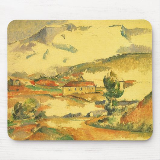 Mont Sainte Victoire van Paul Cezanne,  kunst Muismat (Voorkant)