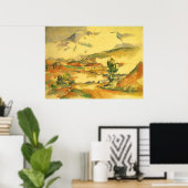 Mont Sainte Victoire van Paul Cezanne,  kunst Poster (Thuiskantoor)