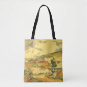 Mont Sainte Victoire van Paul Cezanne, kunst Tote Bag (Voorkant)