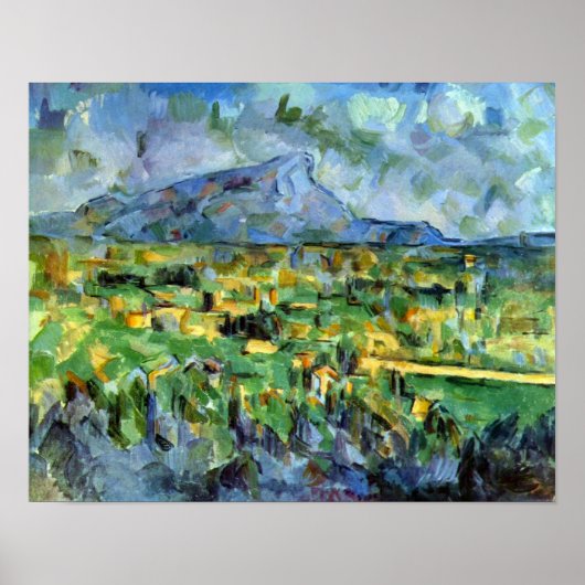 Mont Sainte-Victoire van Paul Cezanne Poster (Voorkant)