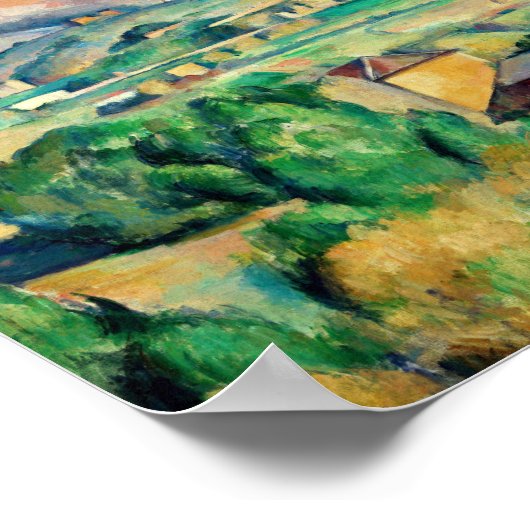 Mont Sainte-Victoire van Paul Cézanne Poster (Hoek)