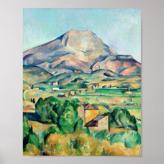 Mont Sainte-Victoire van Paul Cézanne Poster (Voorkant)