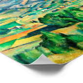 Mont Sainte-Victoire van Paul Cezanne Poster (Hoek)
