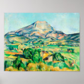 Mont Sainte-Victoire van Paul Cezanne Poster (Voorkant)