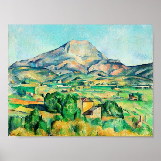 Mont Sainte-Victoire van Paul Cezanne Poster (Voorkant)
