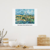 Mont Sainte-Victoire van Paul Cezanne Poster (Keuken)