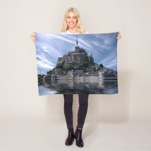 Mont St Michel Church Normandy Fleece Deken