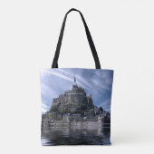 Mont St Michel Church Normandy Tote Bag (Achterkant)