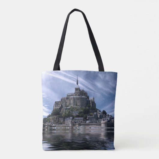 Mont St Michel Church Normandy Tote Bag (Achterkant)