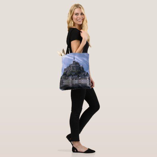 Mont St Michel Church Normandy Tote Bag (Op model)