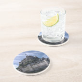 Mont St Michel Church Normandy Zandsteen Onderzetter (Zijkant)