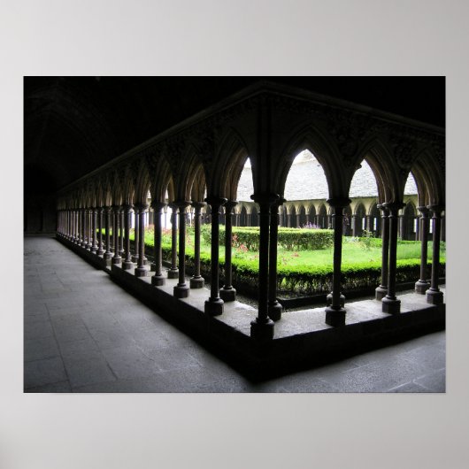 Mont-St.-Michel Cloister Poster (Voorkant)