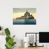 Mont St Michel II, Normandy, Frankrijk Poster (Thuiskantoor)