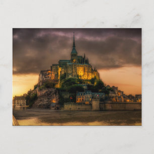 Mont St Michel Island Church Normandy Briefkaart