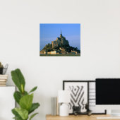 Mont St Michel, Manche, Normandië, Frankrijk Poster (Thuiskantoor)