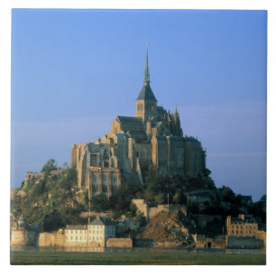 Mont St Michel, Manche, Normandië, Frankrijk Tegeltje