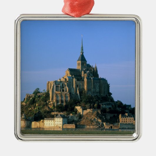 Mont St Michel, Manche, Normandy, Frankrijk Metalen Ornament (Voorkant)