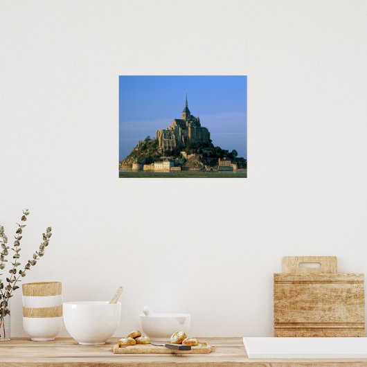 Mont St Michel, Manche, Normandy, Frankrijk Poster (Keuken)