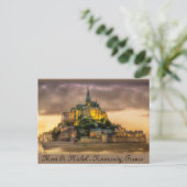 Mont St. Michel, Normandië, Frankrijk Briefkaart (Staand voorkant)