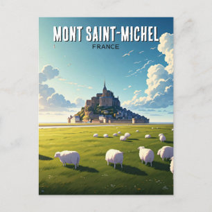Mont St-Michel Normandië Frankrijk Reis Briefkaart