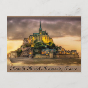 Mont St. Michel, Normandy, Frankrijk Briefkaart