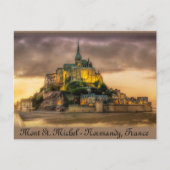 Mont St. Michel, Normandy, Frankrijk Briefkaart (Voorkant)