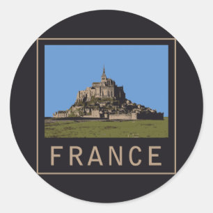 Mont St. Michel Ronde Sticker