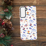 Mont Ste-Marie Ottawa Canada Ski naadloos patroon Samsung Galaxy Hoesje<br><div class="desc">Een grappig winterskipatroon voor het skigebied Mont Ste-Marie ou Mt Sainte-Marie in Lac Sainte Marie,  Ottawa,  Quebec,  Canada,  Noord-Amerika. Perfect cadeau-idee voor wintersportliefhebbers: ski,  snowboard,  freestyle,  skisprong,  langlaufen.</div>