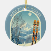 Mont Sutton Canada ski-souvenir Keramisch Ornament (Voorkant)