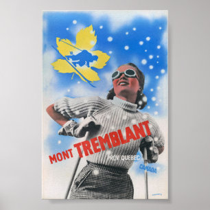 Mont Tremblant Canada Oude Poster 1939